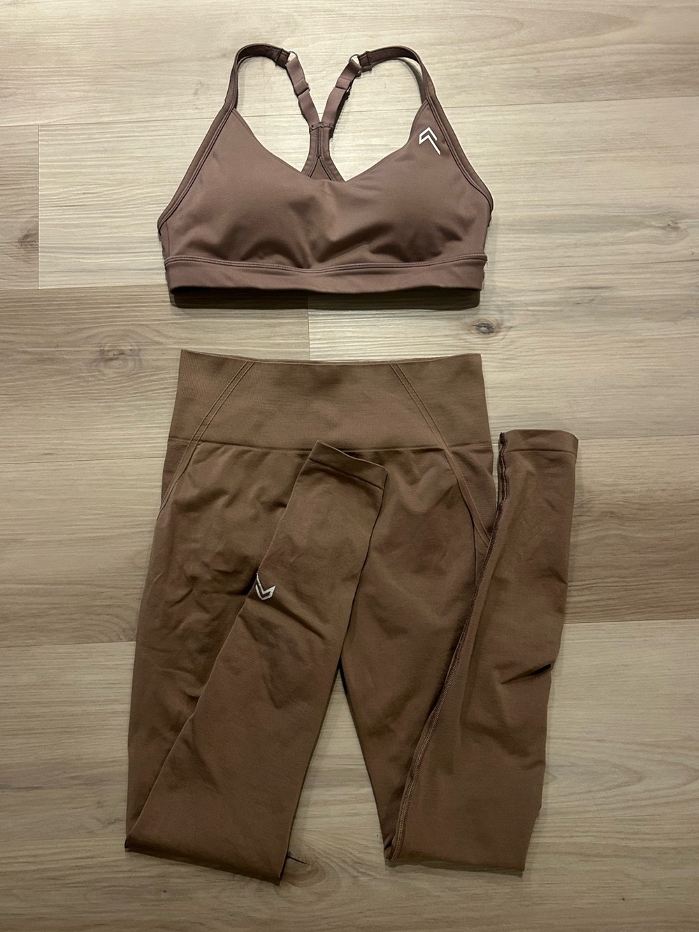 Oner Active Cool Brown Effortless Legging & Everday Bra Set